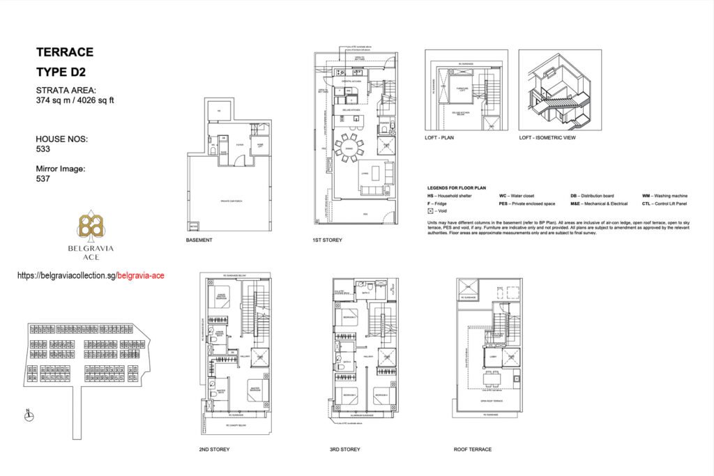 Belgravia Ace Floor Plan Type D2 Corner Terrace